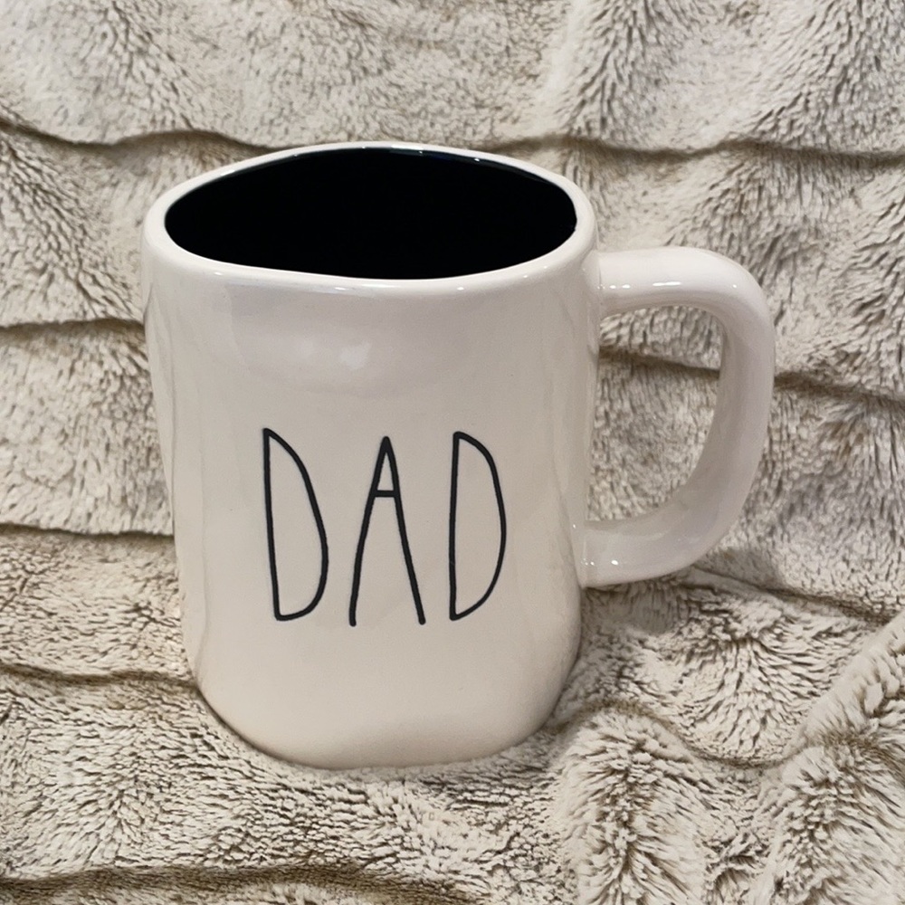 Rae Dunn DAD Mug Black interior